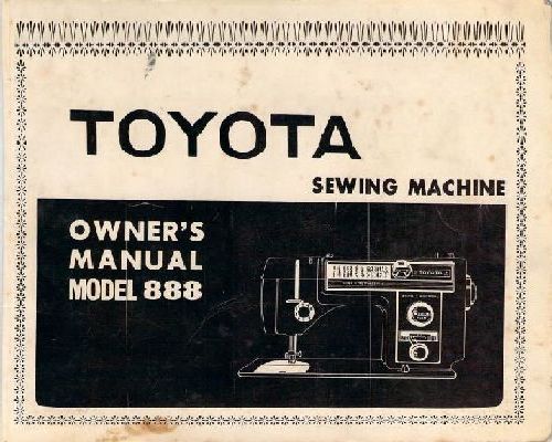 toyota 850 embroidery machine manual #6