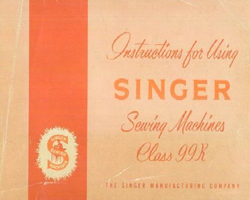Instruction Manual Singer Sewing Co