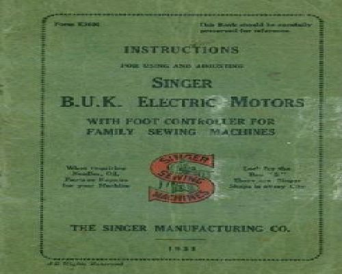 sewing machine manual