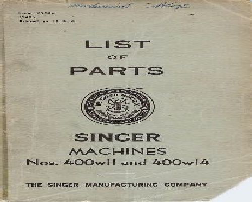 sewing machine manual